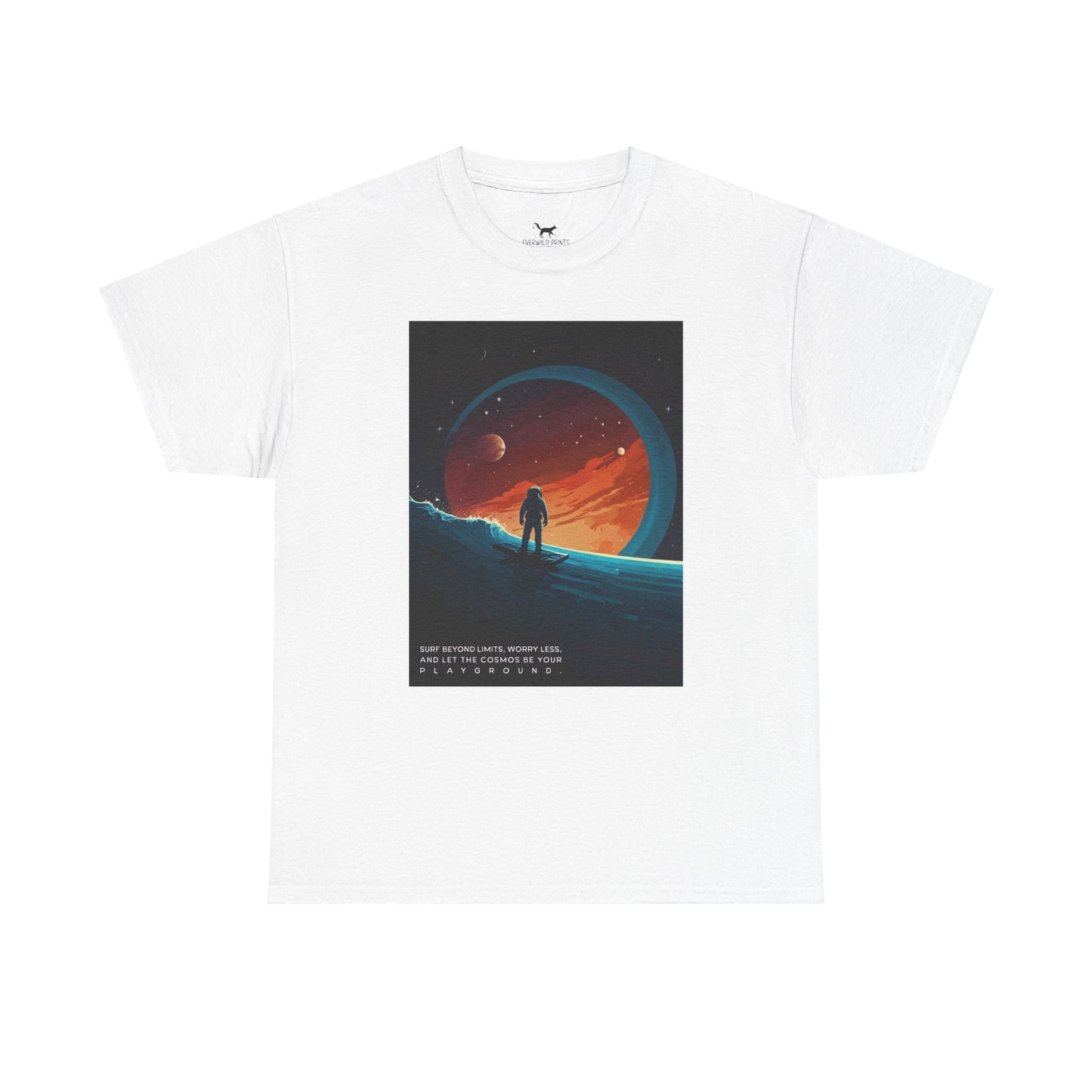 Space View Surfing Astronaut Tee