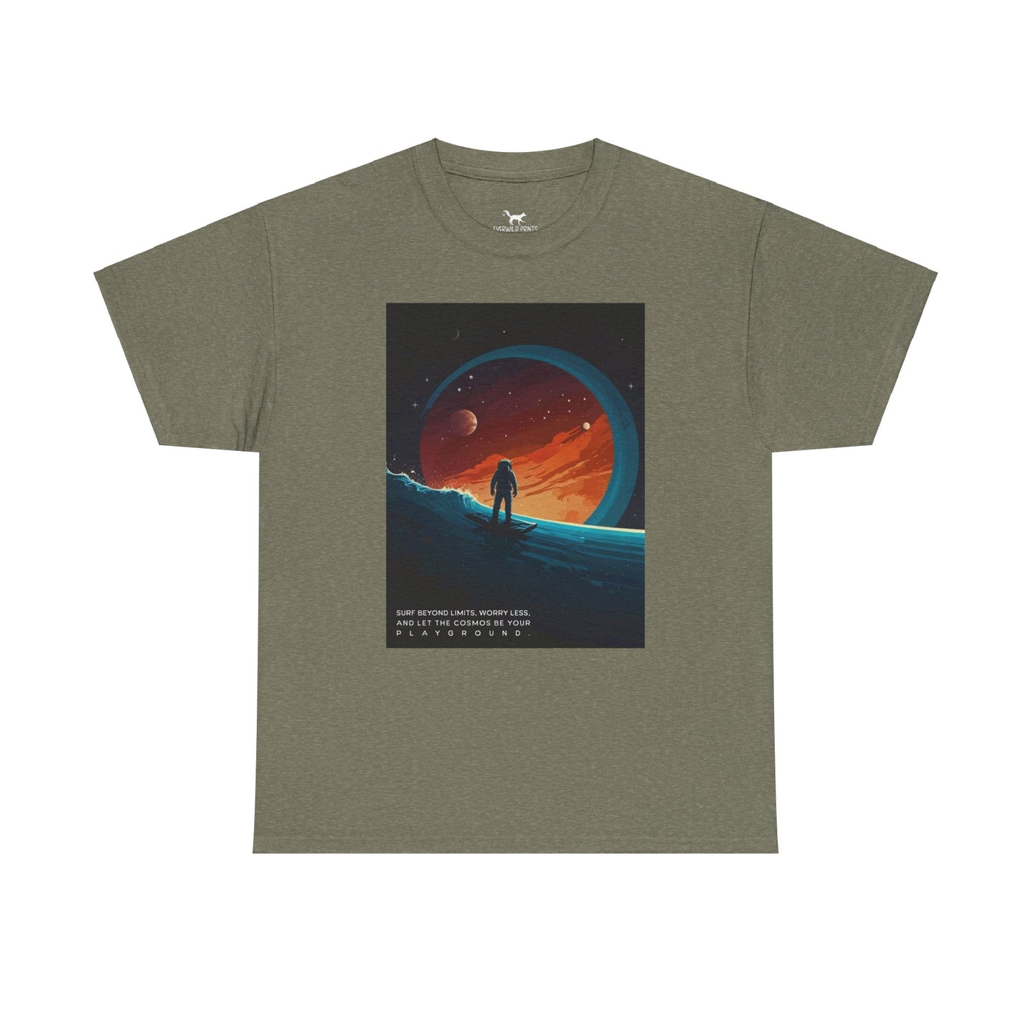 Space View Surfing Astronaut Tee