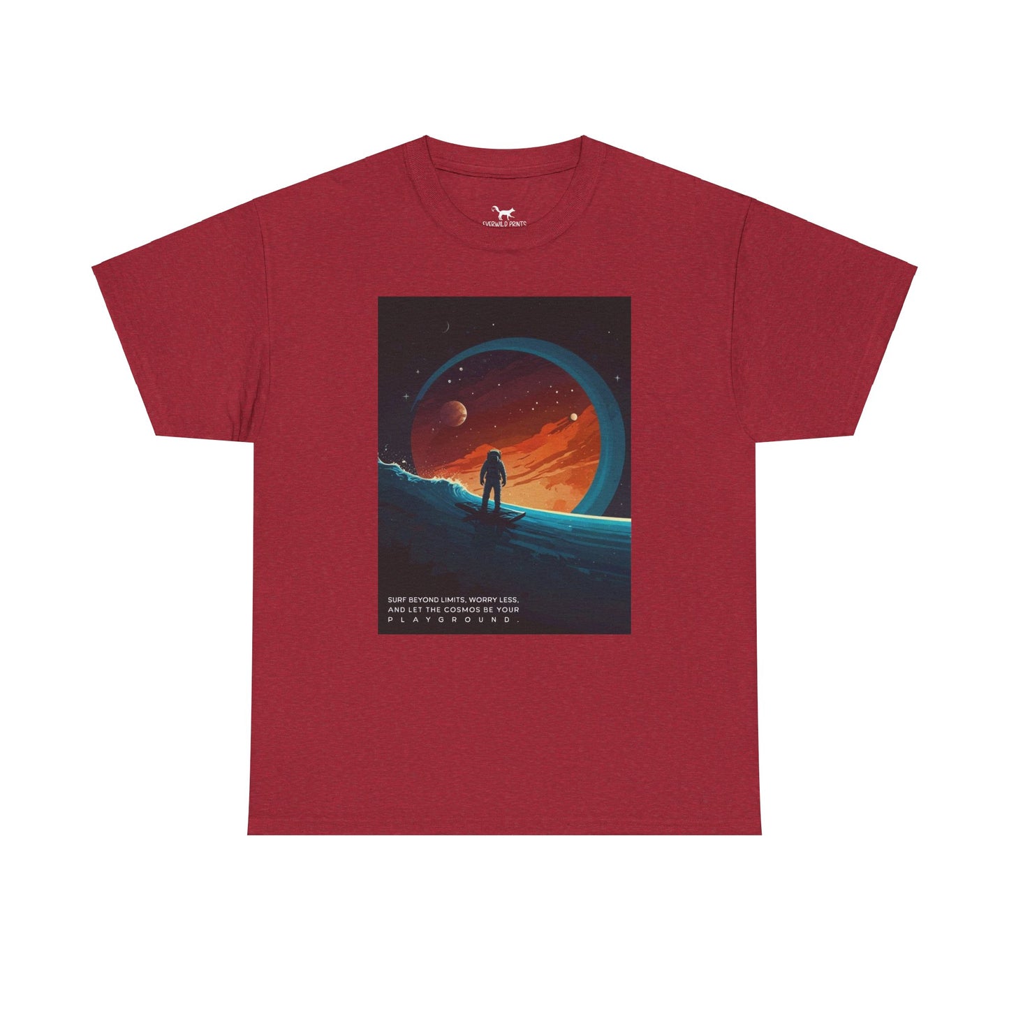 Space View Surfing Astronaut Tee